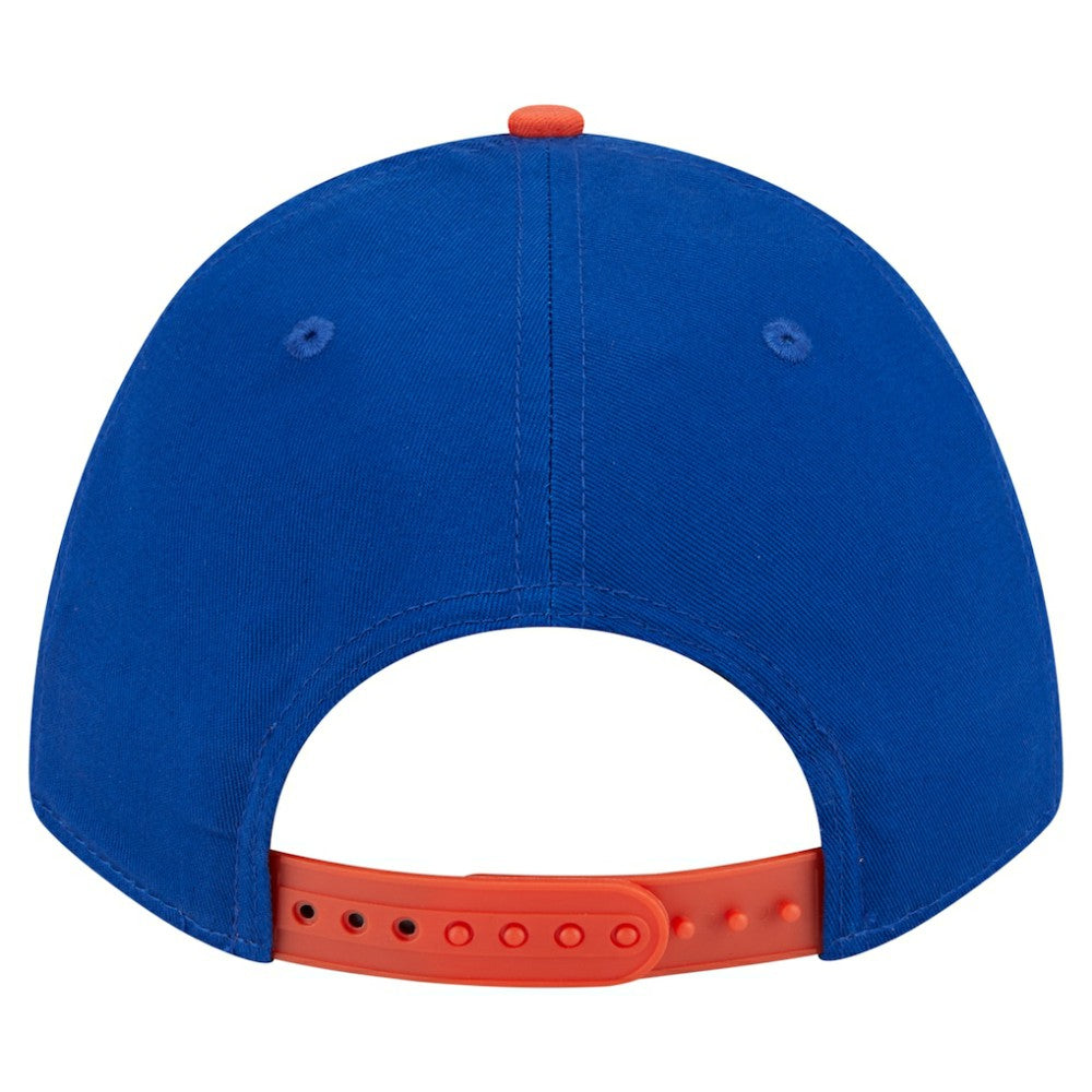 New York Mets New Era Arch 9FORTY A-Frame M-Crown Adjustable Hat - Royal/Orange Hats
