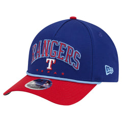 Texas Rangers New Era Arch 9FORTY A-Frame M-Crown Adjustable Hat - Royal/Red Hats