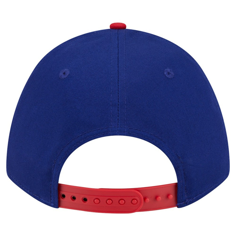 Texas Rangers New Era Arch 9FORTY A-Frame M-Crown Adjustable Hat - Royal/Red Hats