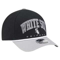 Chicago White Sox New Era Arch 9FORTY A-Frame M-Crown Adjustable Hat - Black/Gray Hats