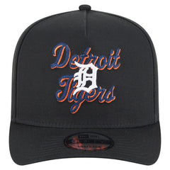 Detroit Tigers New Era Chainstitch 9FIFTY A-Frame Snapback Hat - Black Hats