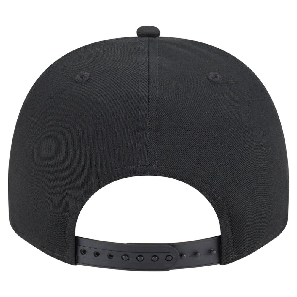 Atlanta Braves New Era Chainstitch 9FIFTY A-Frame Snapback Hat - Black Hats