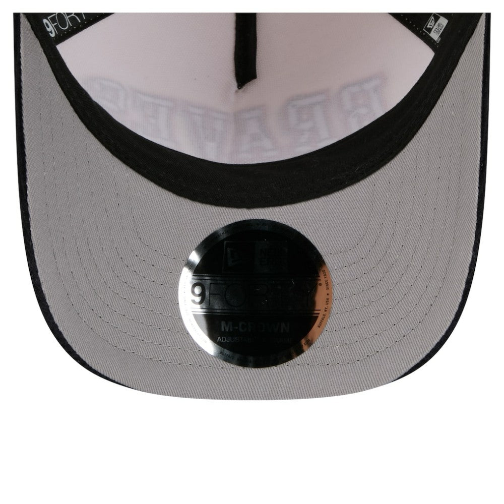 Atlanta Braves New Era Sided Corduroy 9FORTY A-Frame Adjustable Hat - Cream/Navy Hats