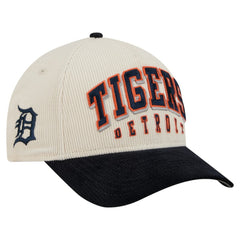 Detroit Tigers New Era Sided Corduroy 9FORTY A-Frame Adjustable Hat - Cream/Navy Hats