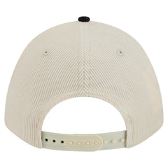 New York Yankees New Era Sided Corduroy 9FORTY A-Frame Adjustable Hat - Cream/Navy Hats