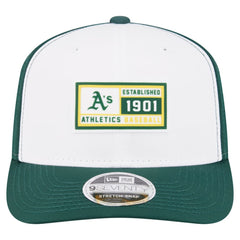 Athletics New Era Established Patch 9SEVENTY Adjustable Hat - White/Green Hats
