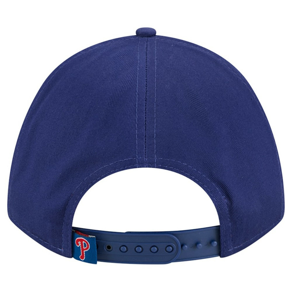Philadelphia Phillies New Era Women's Metallic A-Frame 9FORTY Adjustable Hat - Royal Hats