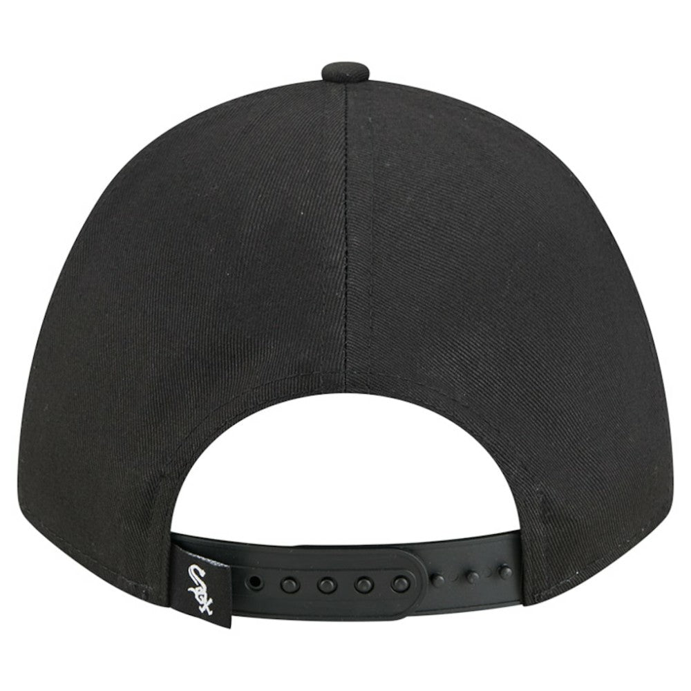 Chicago White Sox New Era Women's Metallic A-Frame 9FORTY Adjustable Hat - Black Hats