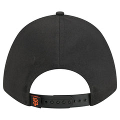San Francisco Giants New Era Women's Metallic A-Frame 9FORTY Adjustable Hat - Black Hats