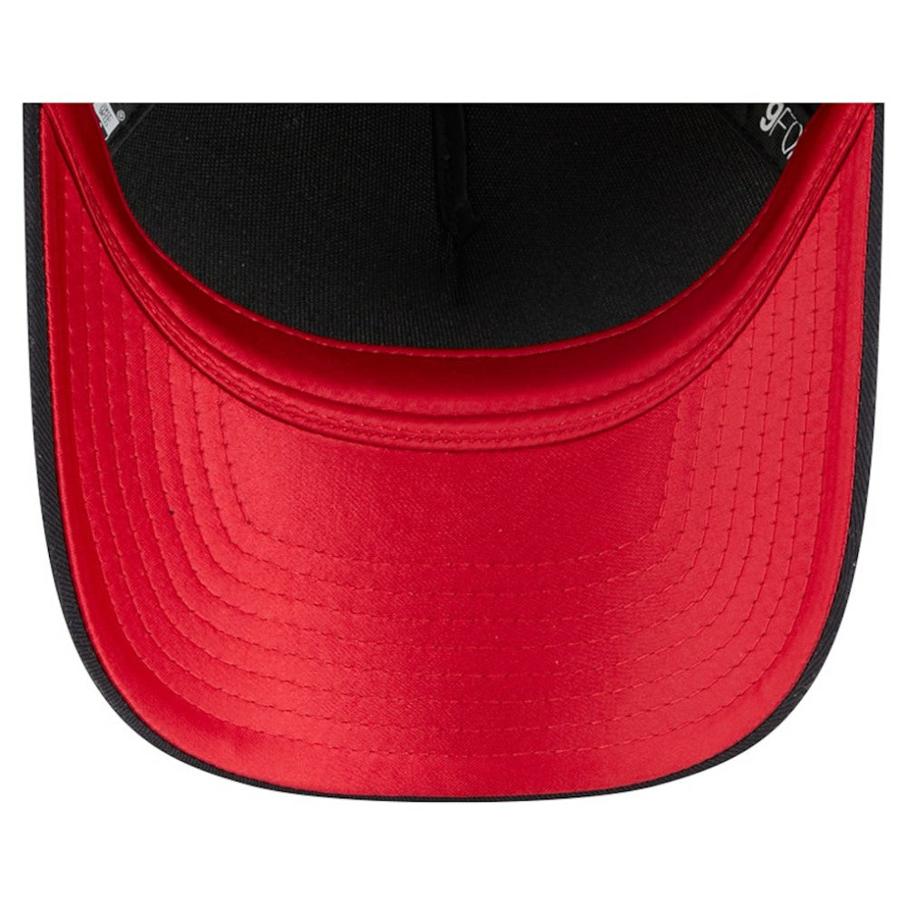 Atlanta Braves New Era Women's Metallic A-Frame 9FORTY Adjustable Hat - Navy Hats