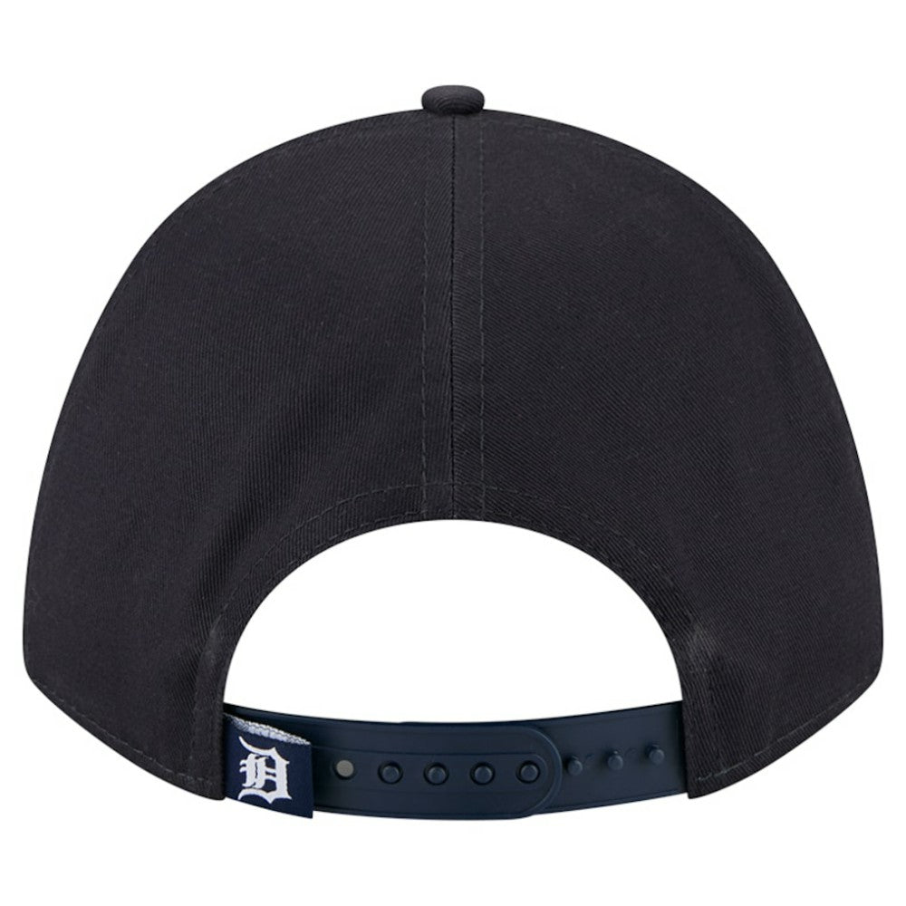 Detroit Tigers New Era Women's Metallic A-Frame 9FORTY Adjustable Hat - Navy Hats