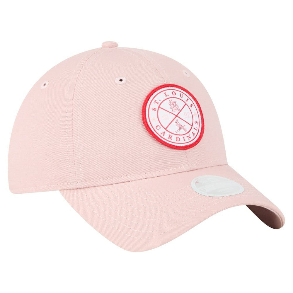 St. Louis Cardinals New Era Women's Bloom 9TWENTY Adjustable Hat - Pink Hats