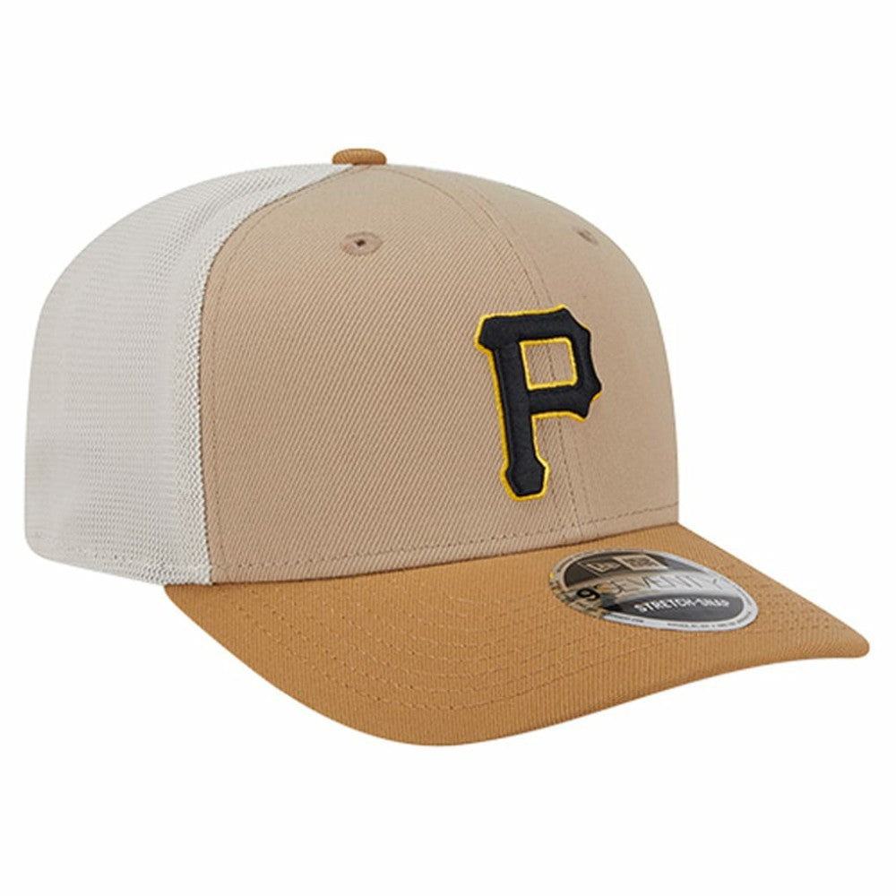 Pittsburgh Pirates New Era 9SEVENTY Trucker Adjustable Hat - Stone Hats
