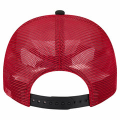 Cincinnati Reds New Era Banner A-Frame 9FIFTY Trucker Snapback Hat - Cream/Red Hats