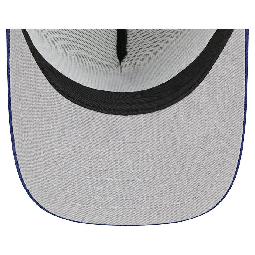 Los Angeles Dodgers New Era Banner A-Frame 9FIFTY Trucker Snapback Hat - Cream/Royal Hats