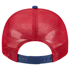 Philadelphia Phillies New Era Banner A-Frame 9FIFTY Trucker Snapback Hat - Cream/Red Hats