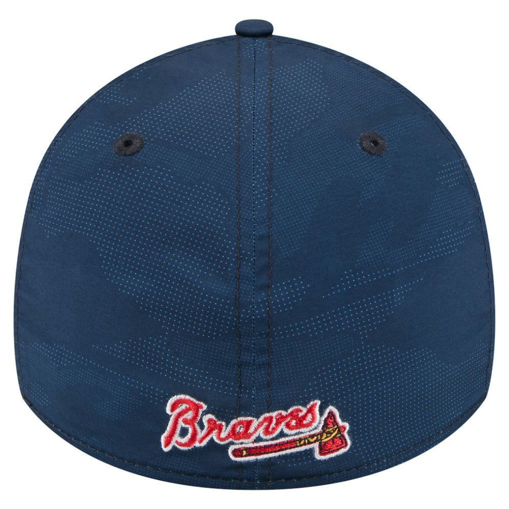 Atlanta Braves New Era Tonal Camo 39THIRTY Flex Hat - Navy Hats
