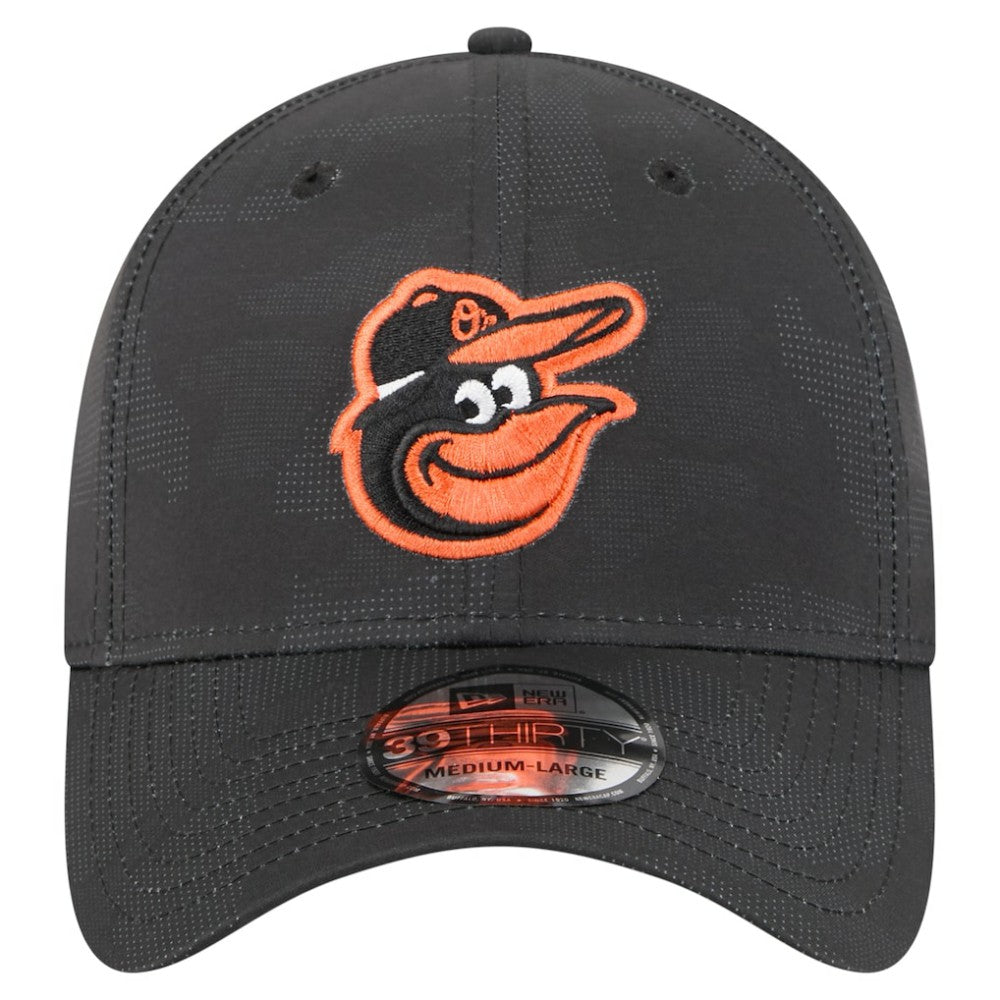 Baltimore Orioles New Era Tonal Camo 39THIRTY Flex Hat - Black Hats