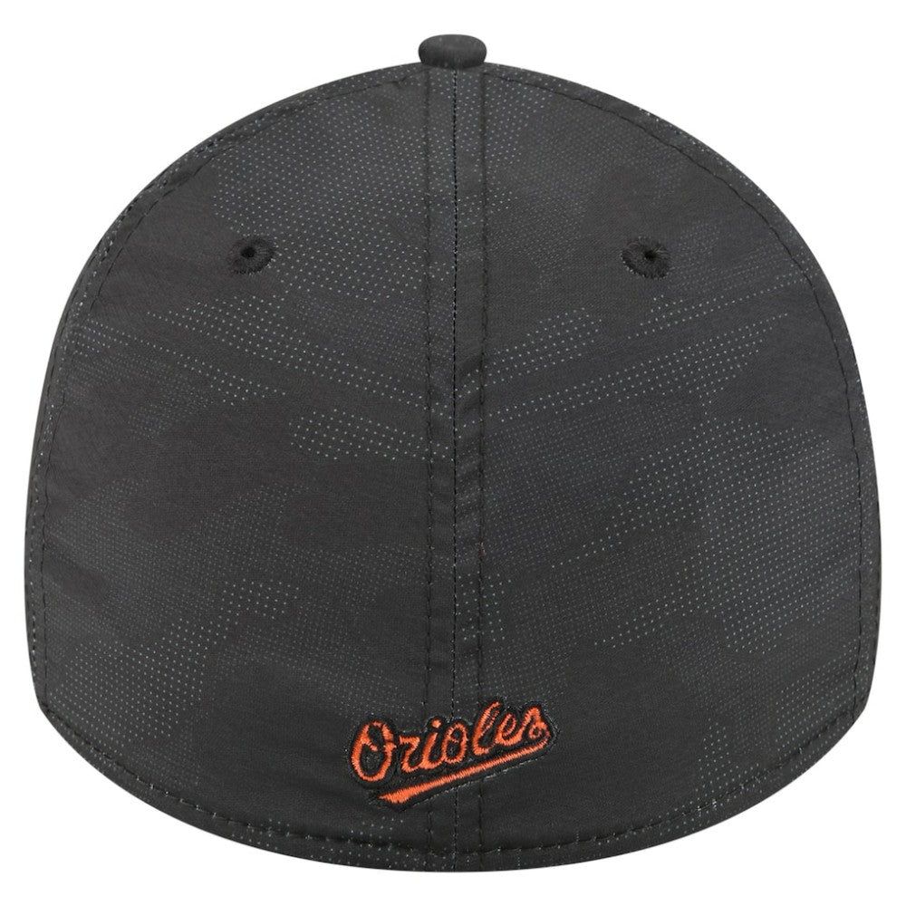 Baltimore Orioles New Era Tonal Camo 39THIRTY Flex Hat - Black Hats