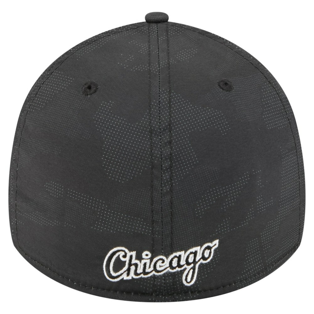 Chicago White Sox New Era Tonal Camo 39THIRTY Flex Hat - Black Hats