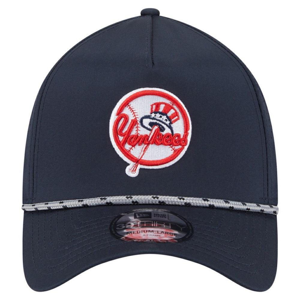 New York Yankees New Era 39THIRTY A-Frame Perforated Flex Hat - Navy Hats