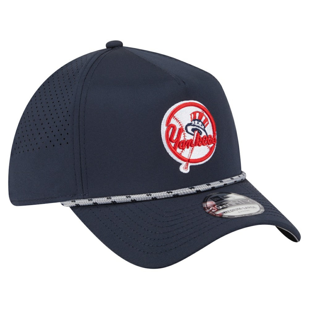 New York Yankees New Era 39THIRTY A-Frame Perforated Flex Hat - Navy Hats