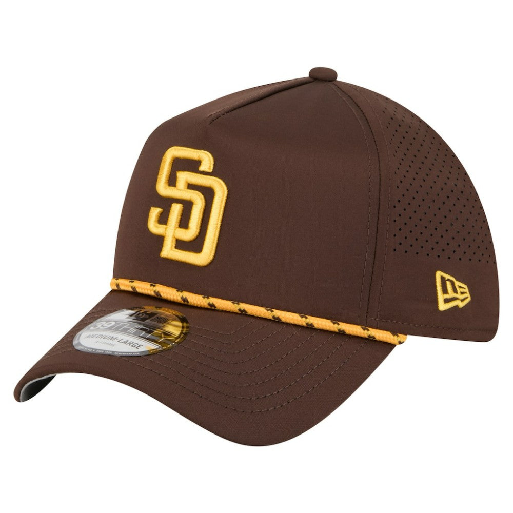 San Diego Padres New Era 39THIRTY A-Frame Perforated Flex Hat - Brown Hats