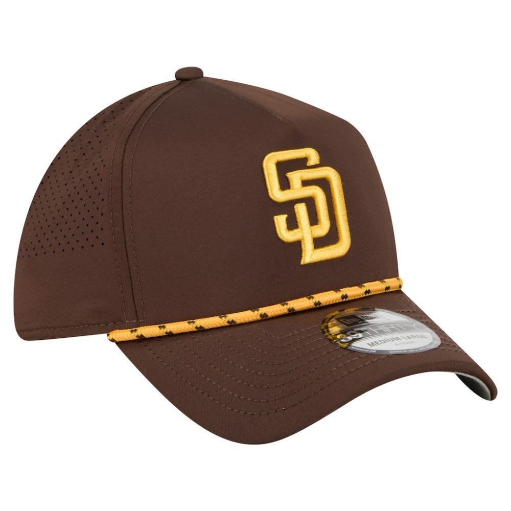 San Diego Padres New Era 39THIRTY A-Frame Perforated Flex Hat - Brown Hats
