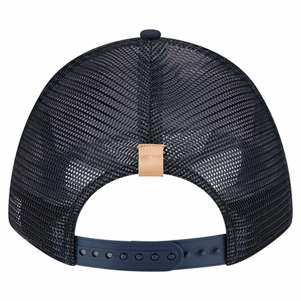 Detroit Tigers New Era Text A-Frame Trucker 9FORTY Hat - Stone/Navy Hats