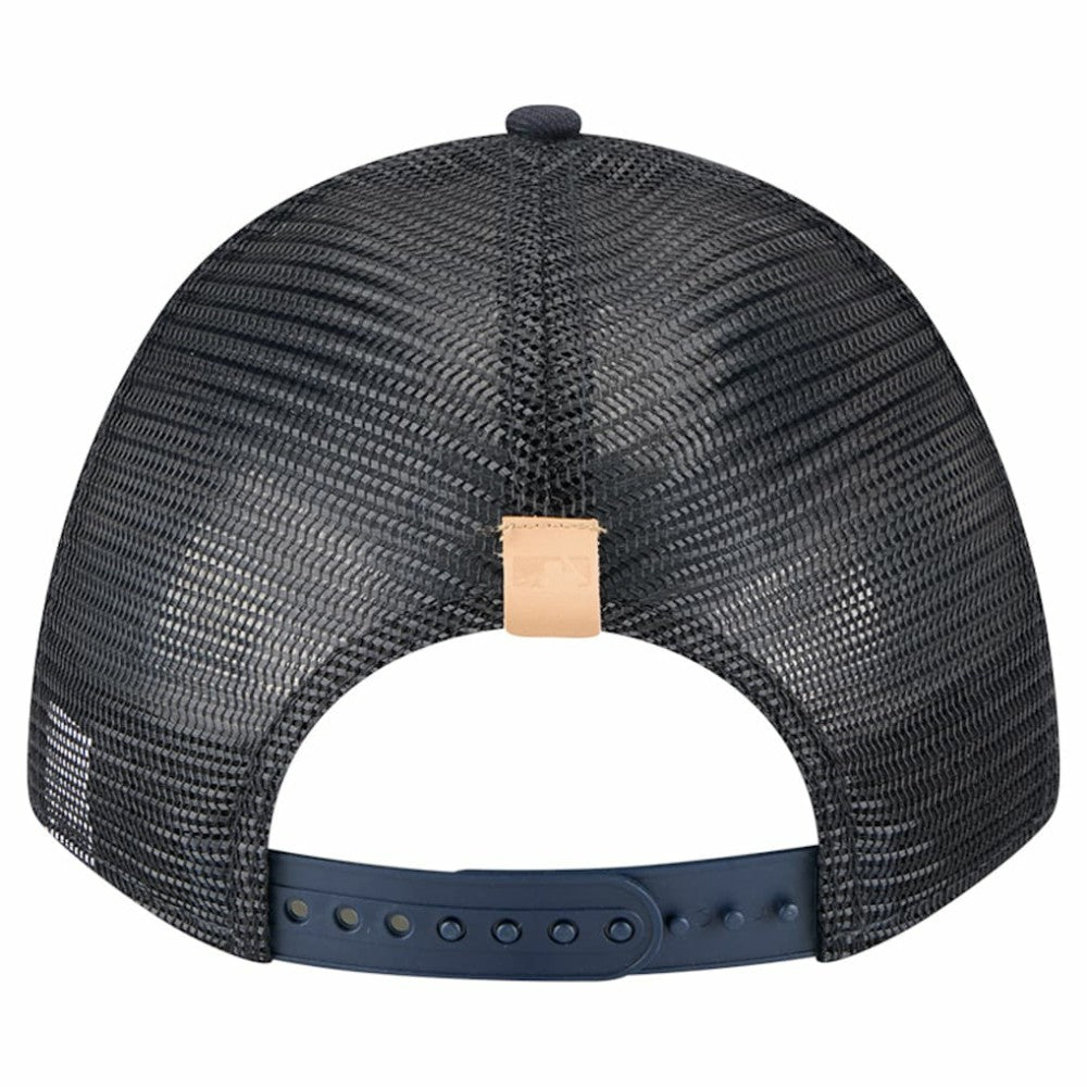 Houston Astros New Era Text A-Frame Trucker 9FORTY Hat - Stone/Navy Hats