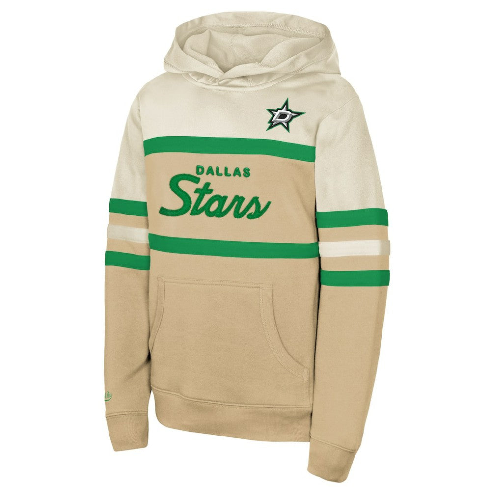 Dallas Stars Mitchell & Ness Youth Head Coach Pullover Hoodie - Tan | US 202734122