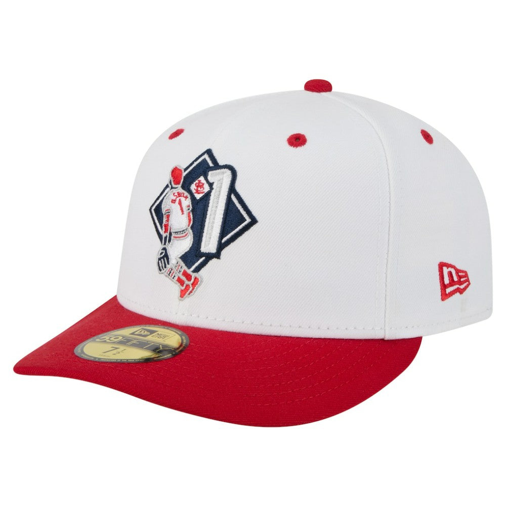 Ozzie Smith St. Louis Cardinals New Era 59FIFTY Fitted Hat - White Hats