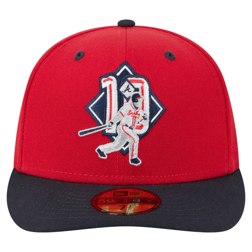 Chipper Jones Atlanta Braves New Era 59FIFTY Fitted Hat - Red Hats