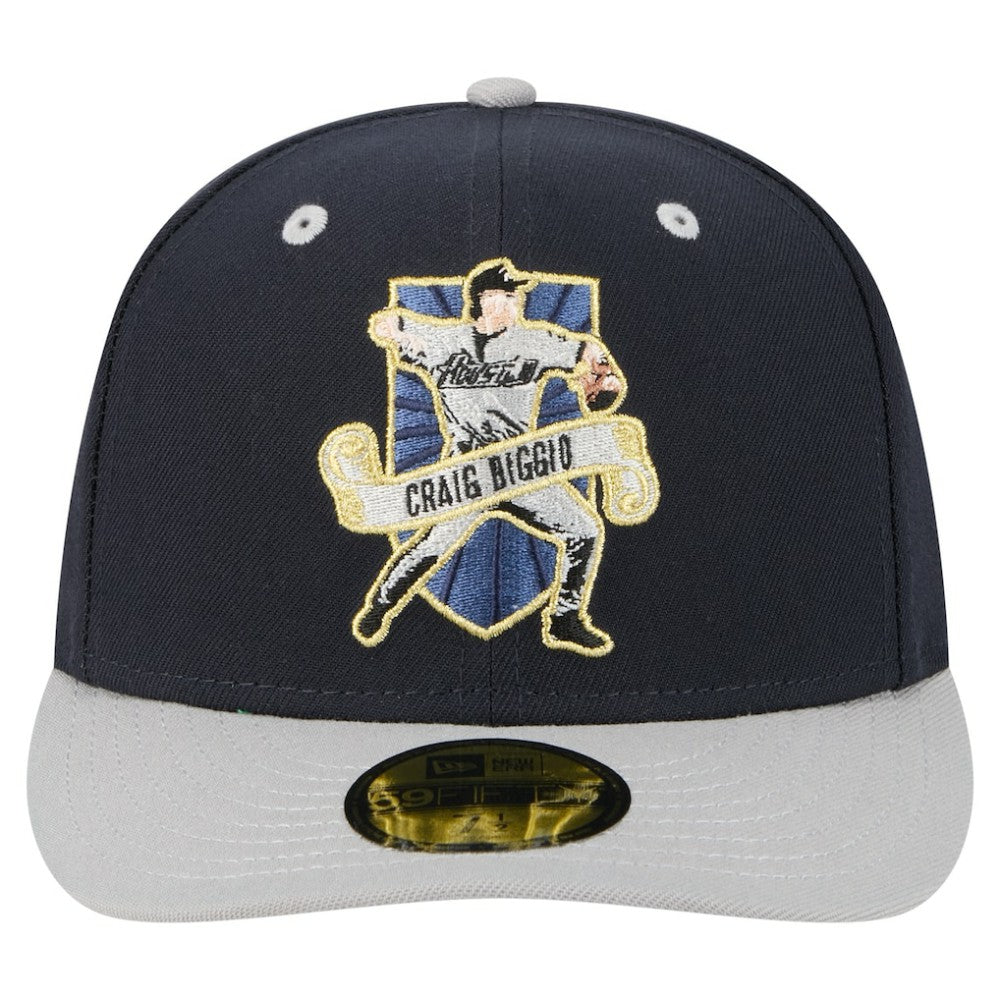 Craig Biggio Houston Astros New Era 59FIFTY Fitted Hat - Navy Hats