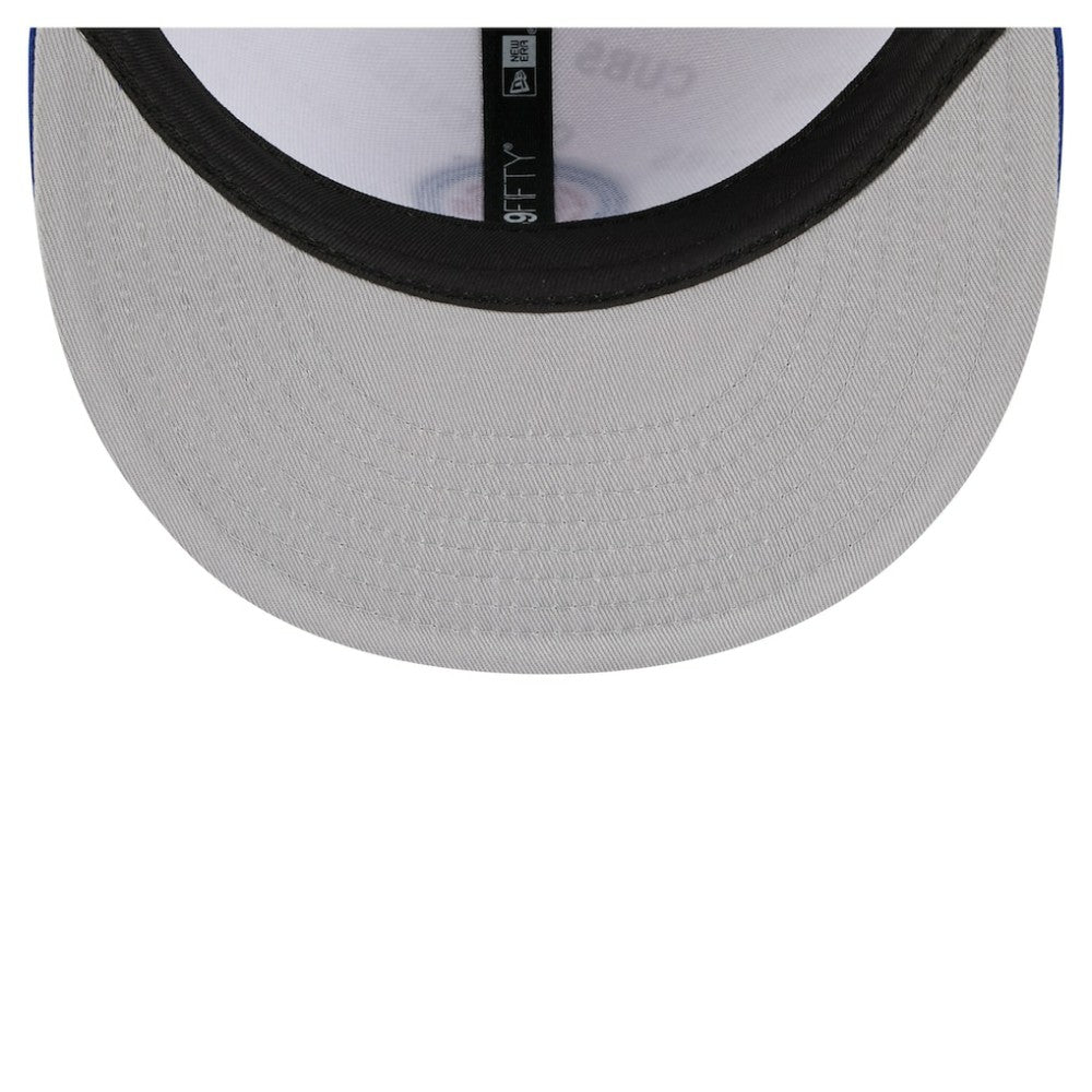 Chicago Cubs New Era Repeat 59FIFTY Fitted Hat - White/Royal Hats