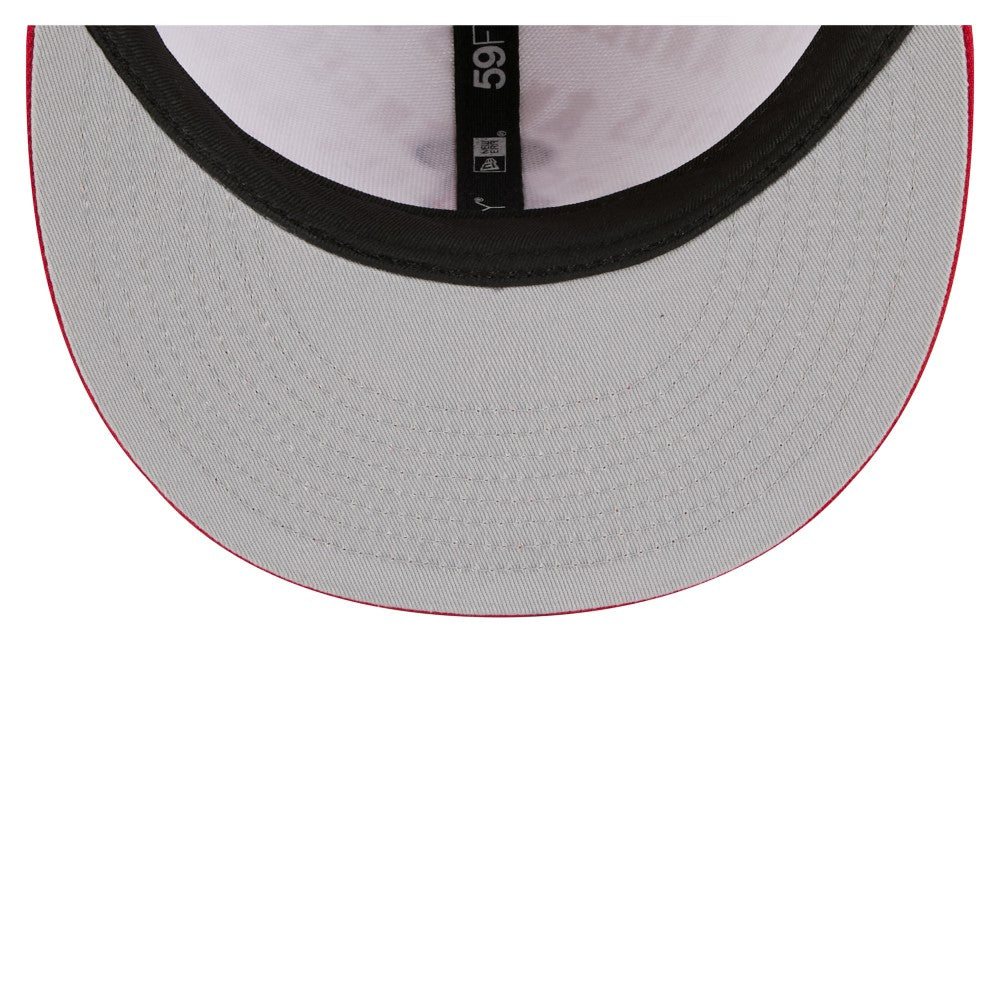 Los Angeles Angels New Era Repeat 59FIFTY Fitted Hat - White/Red Hats