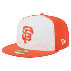 San Francisco Giants New Era Repeat 59FIFTY Fitted Hat - White/Orange Hats