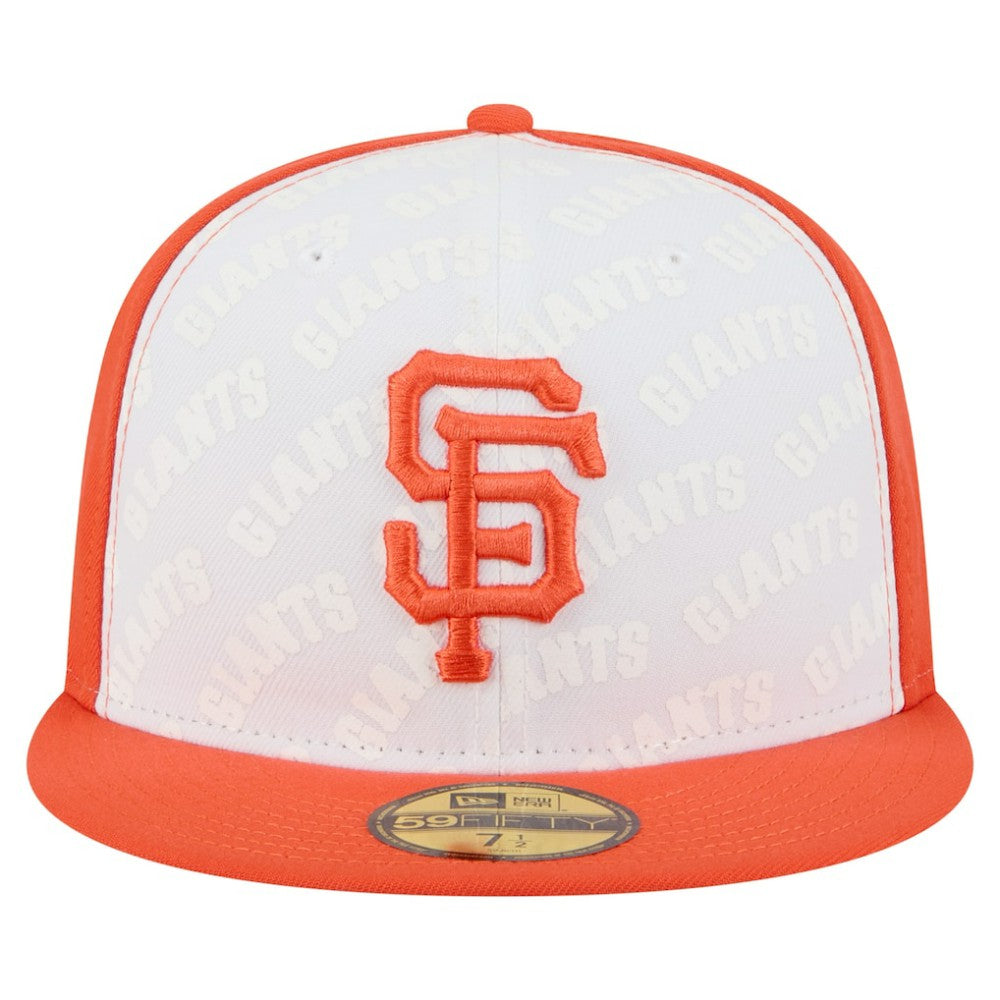 San Francisco Giants New Era Repeat 59FIFTY Fitted Hat - White/Orange Hats