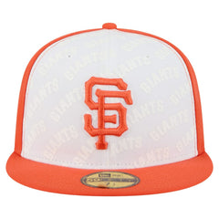 San Francisco Giants New Era Repeat 59FIFTY Fitted Hat - White/Orange Hats