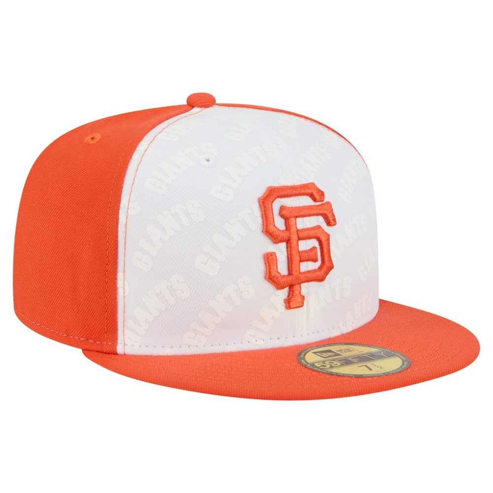 San Francisco Giants New Era Repeat 59FIFTY Fitted Hat - White/Orange Hats
