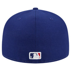 Texas Rangers New Era Repeat 59FIFTY Fitted Hat - White/Royal Hats