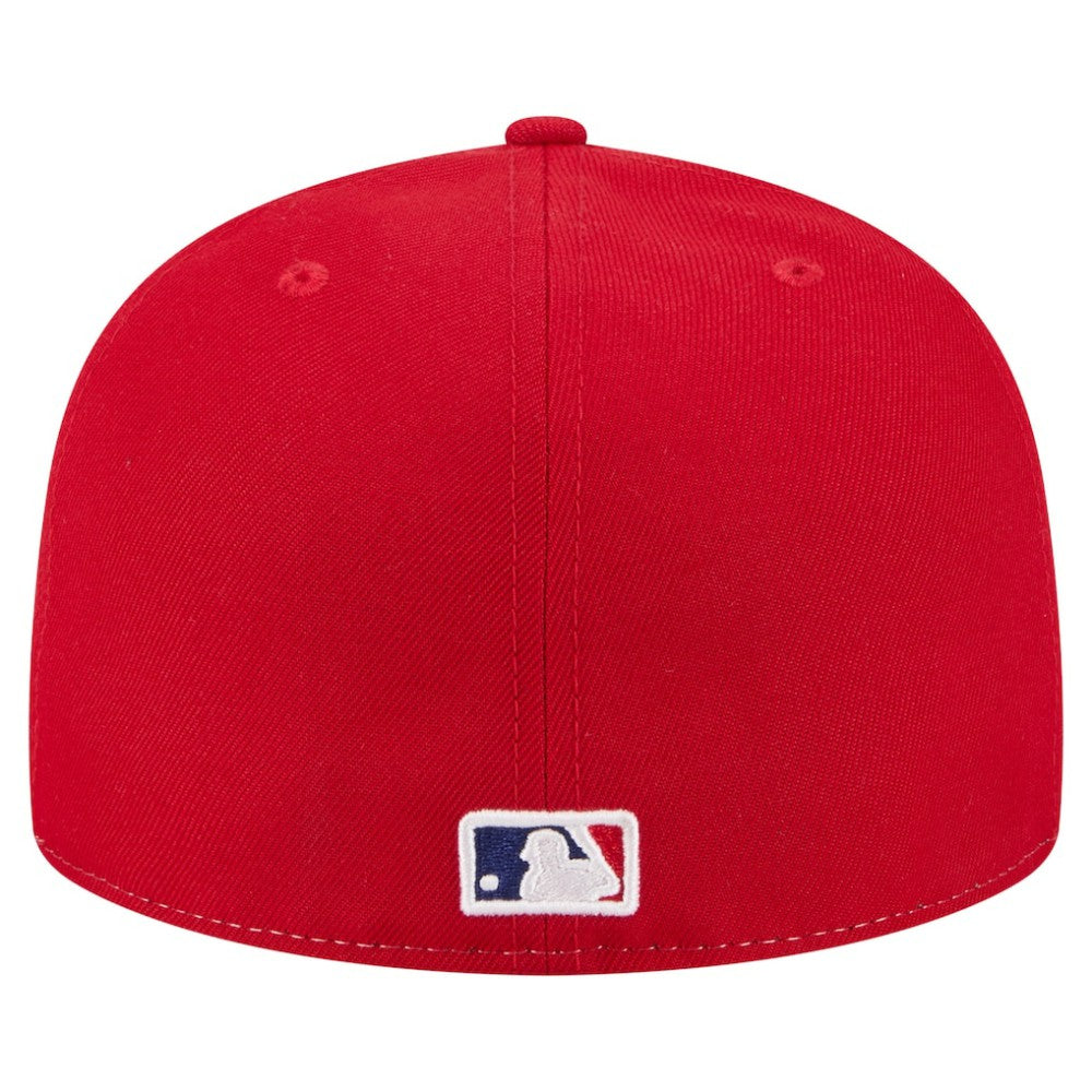 Philadelphia Phillies New Era Repeat 59FIFTY Fitted Hat - White/Red Hats