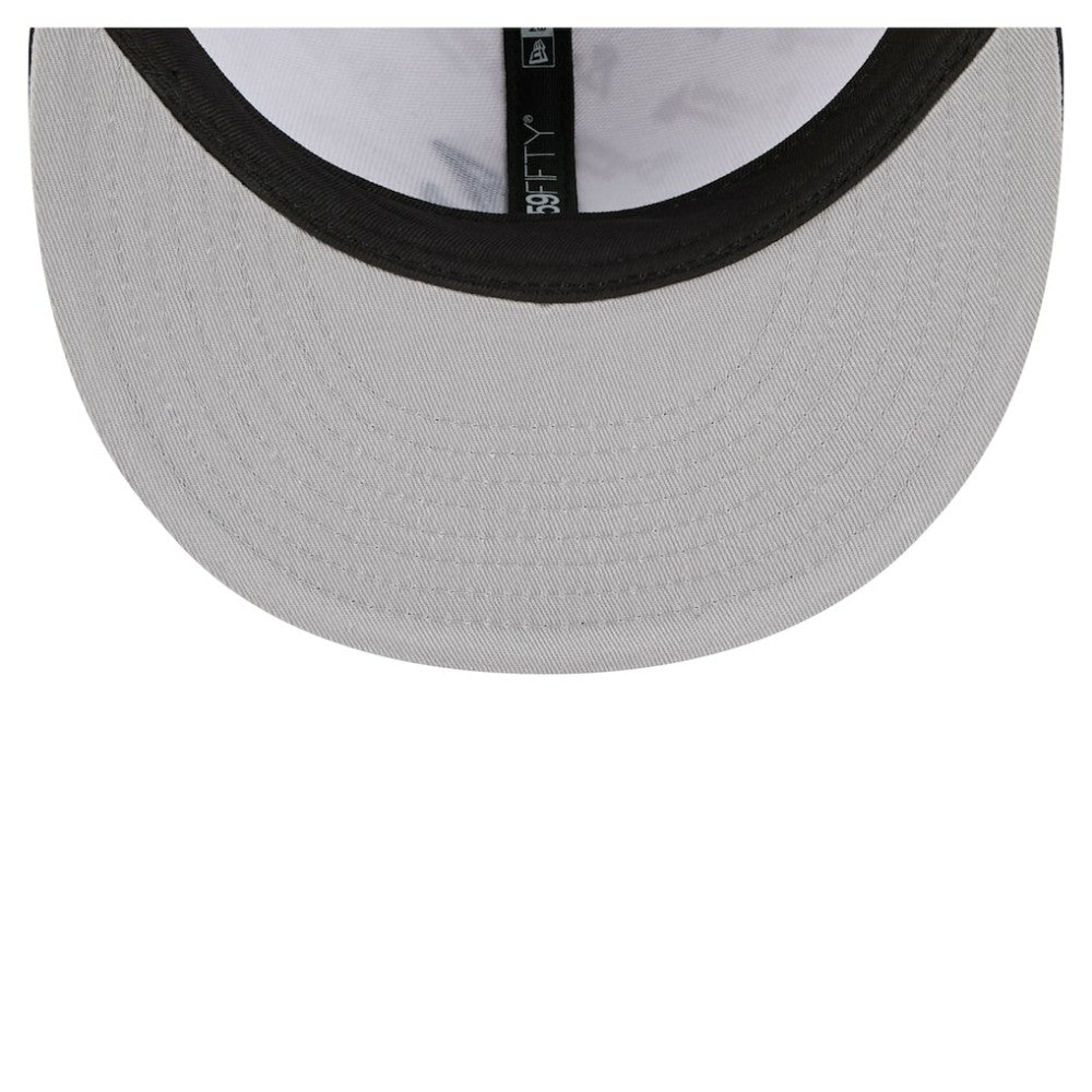 Atlanta Braves New Era Repeat 59FIFTY Fitted Hat - White/Navy Hats