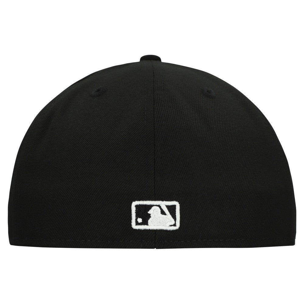 Cleveland Guardians New Era Tri-Hit 59FIFTY Fitted Hat - Black Hats