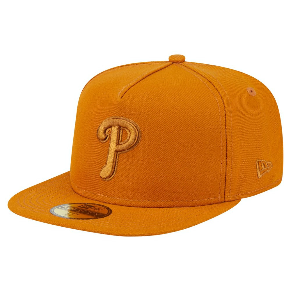 Philadelphia Phillies New Era Color Pack A-Frame 59FIFTY Fitted Hat - Orange Hats