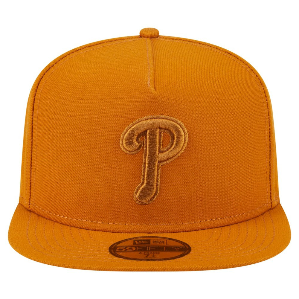 Philadelphia Phillies New Era Color Pack A-Frame 59FIFTY Fitted Hat - Orange Hats