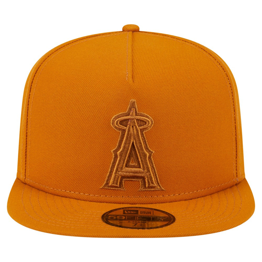Los Angeles Angels New Era Color Pack A-Frame 59FIFTY Fitted Hat - Orange Hats
