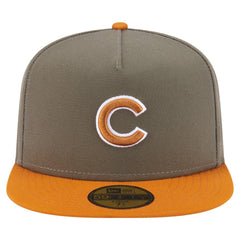 Chicago Cubs New Era Two-Tone Color Pack A-Frame 59FIFTY Fitted Hat - Olive/Orange Hats
