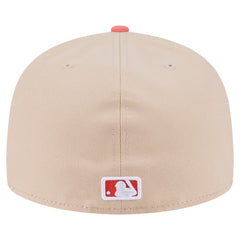 Chicago White Sox New Era Two-Tone Color Pack A-Frame 59FIFTY Fitted Hat - Light Beige/Coral Hats
