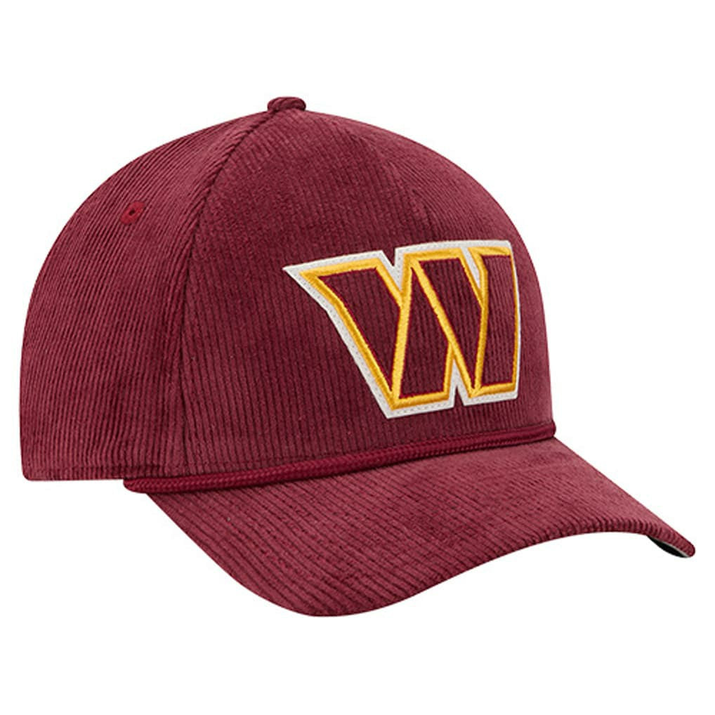 Washington Commanders New Era Cord Corduroy 9FORTY A-Frame Adjustable Hat - Burgundy Hats